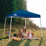 Slant Leg Pop up Canopy Tent, 10x10 Base 8x8 Top