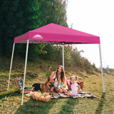 EAGLE PEAK Slant Leg Pop up Canopy Tent, 10x10 Base 8x8 Top