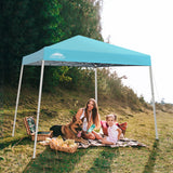 EAGLE PEAK Slant Leg Pop up Canopy Tent, 10x10 Base 8x8 Top