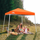 Slant Leg Pop up Canopy Tent, 10x10 Base 8x8 Top