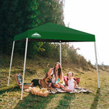 EAGLE PEAK Slant Leg Pop up Canopy Tent, 10x10 Base 8x8 Top