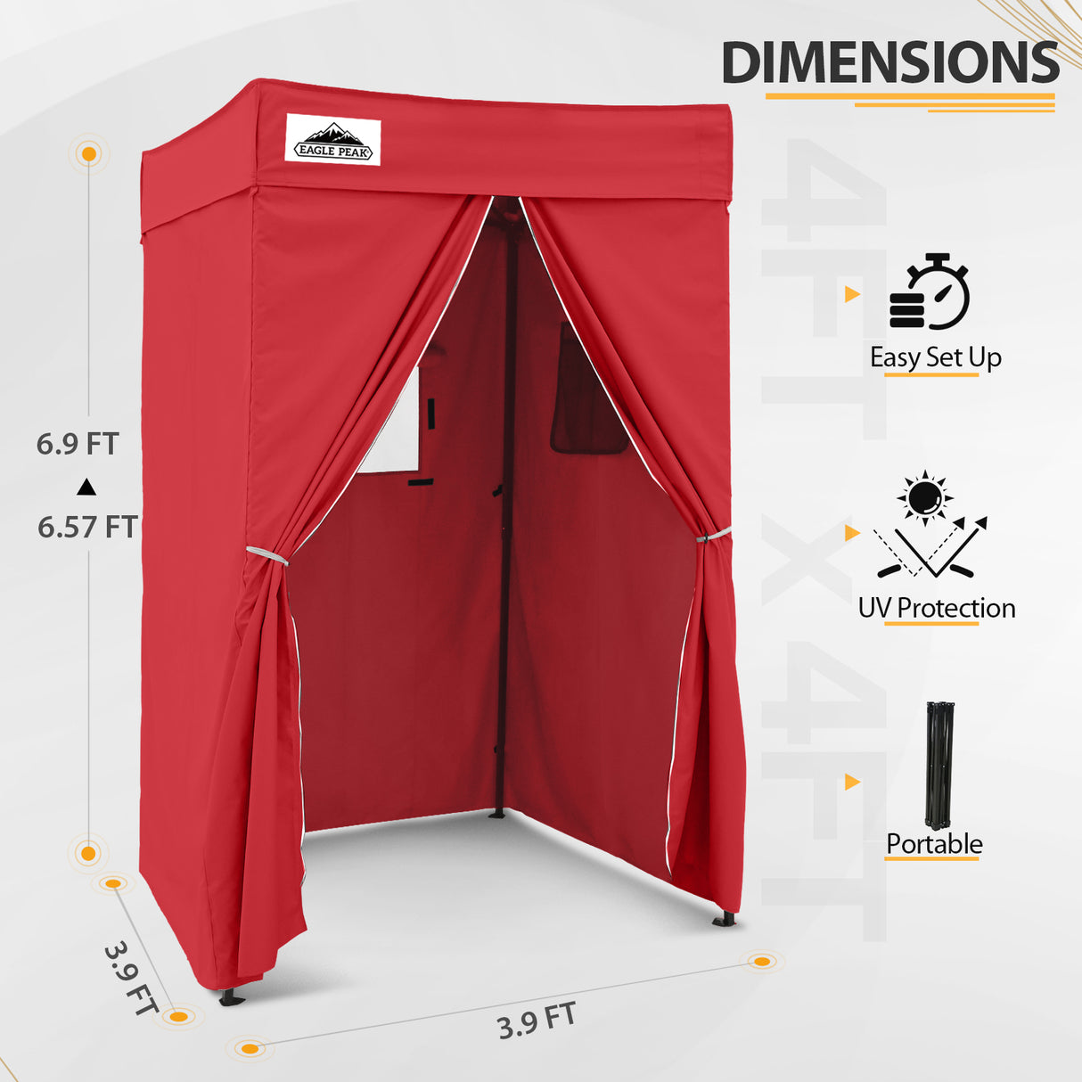 Flat Top 4x4 Pop-up Canopy Changing Room