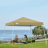 Slant Leg Pop up Canopy Tent, 10x10 Base 8x8 Top