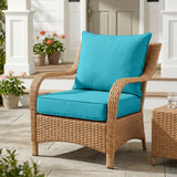 Outdoor Deep Seat Patio Seat Cushion Set, 25x25x5 inch, 2-Piece Back Chair Cushion, 1 Pack