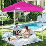 EAGLE PEAK 6.6x6.6 Pop Up Canopy Tent Instant Outdoor Canopy Easy Set - up Straight Leg - Eagle Peak Custom Canopy Tent