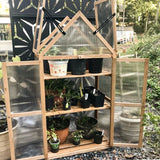 Garden Cold Frame Greenhouse with Adjustable Shelf, 27x16x52 in - Eagle Peak Custom Canopy Tent