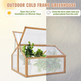 Garden Cold Frame Greenhouse,35.4x31.5x23.2 in - Eagle Peak Custom Canopy Tent