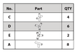 GH23 - AZ - Part Connector Set (20pcs) - Eagle Peak Canopy and Outdoor Products