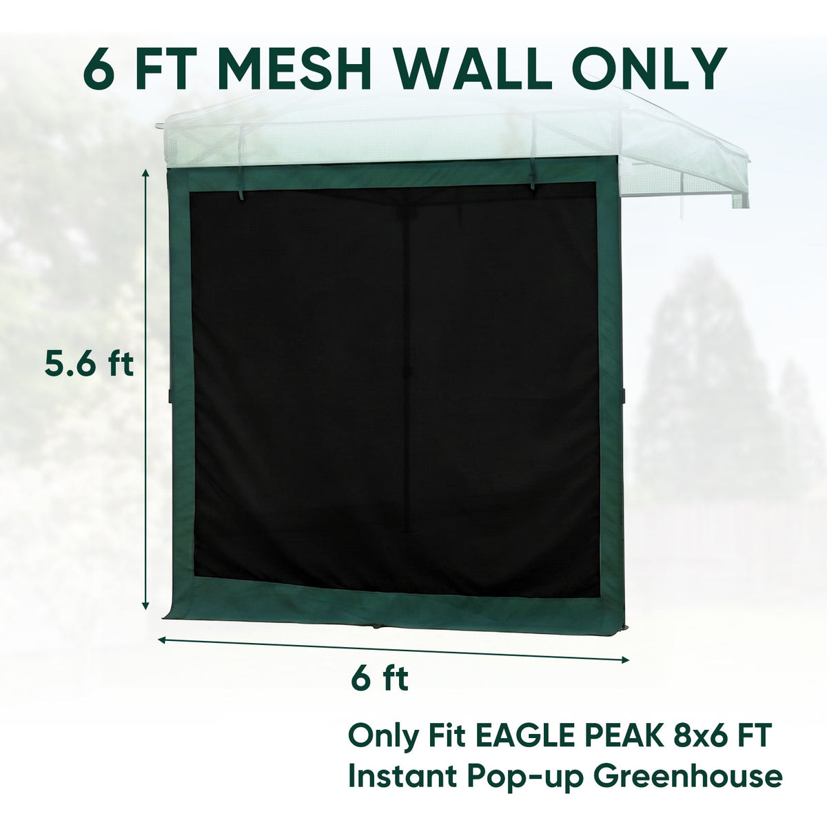 Greenhouse Replacement PE Wall Panel for 8x6/12x8 Portable Walk-in Pop up Greenhouse - Eagle Peak®
