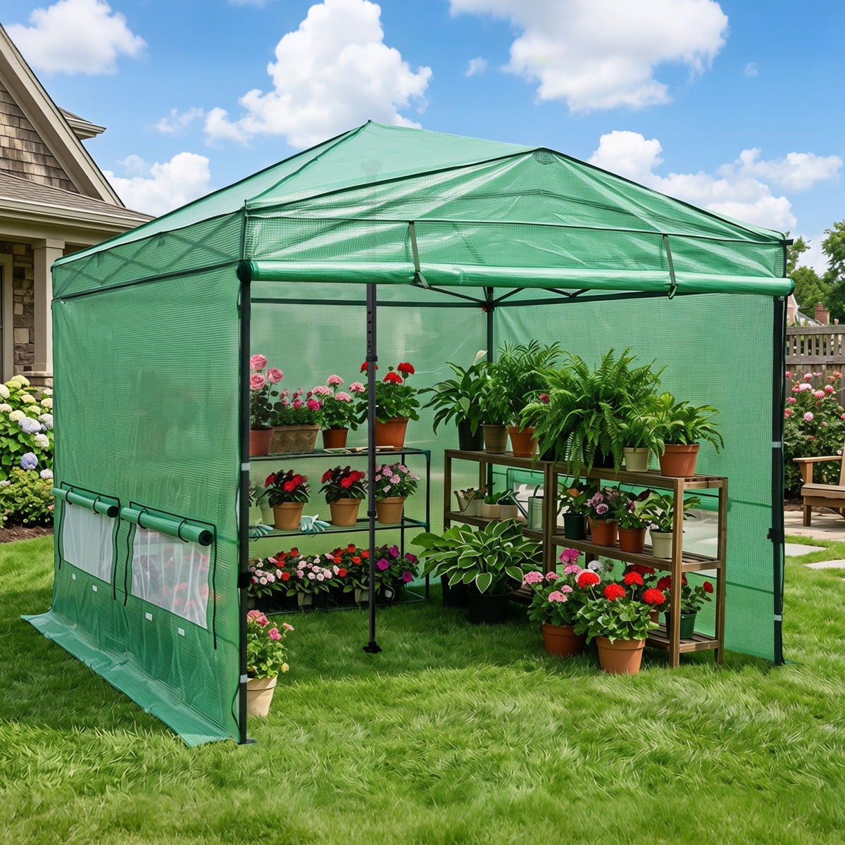 Greenhouse Replacement PE Wall Panel for 8x6/12x8 Portable Walk-in Pop up Greenhouse - Eagle Peak®