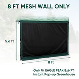 Greenhouse Replacement PE Wall Panel for 8x6/12x8 Portable Walk-in Pop up Greenhouse - Eagle Peak®