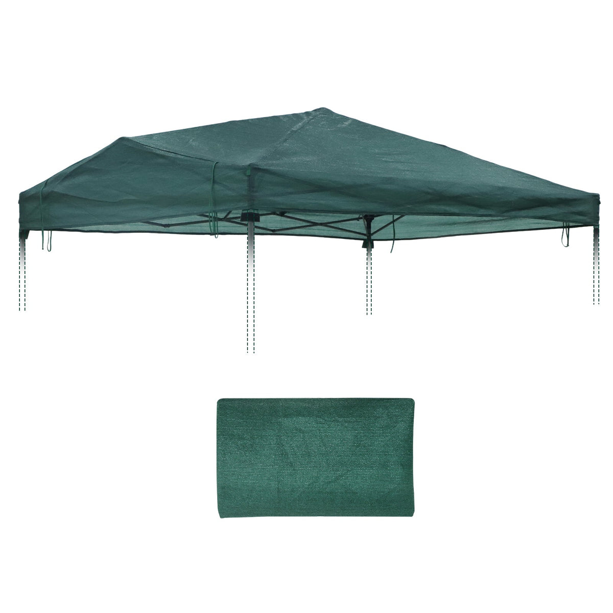 Greenhouse Replacement Shade Cloth Top Cover for 8x6/12x8 Portable Walk-in Pop up Greenhouse - Eagle Peak®