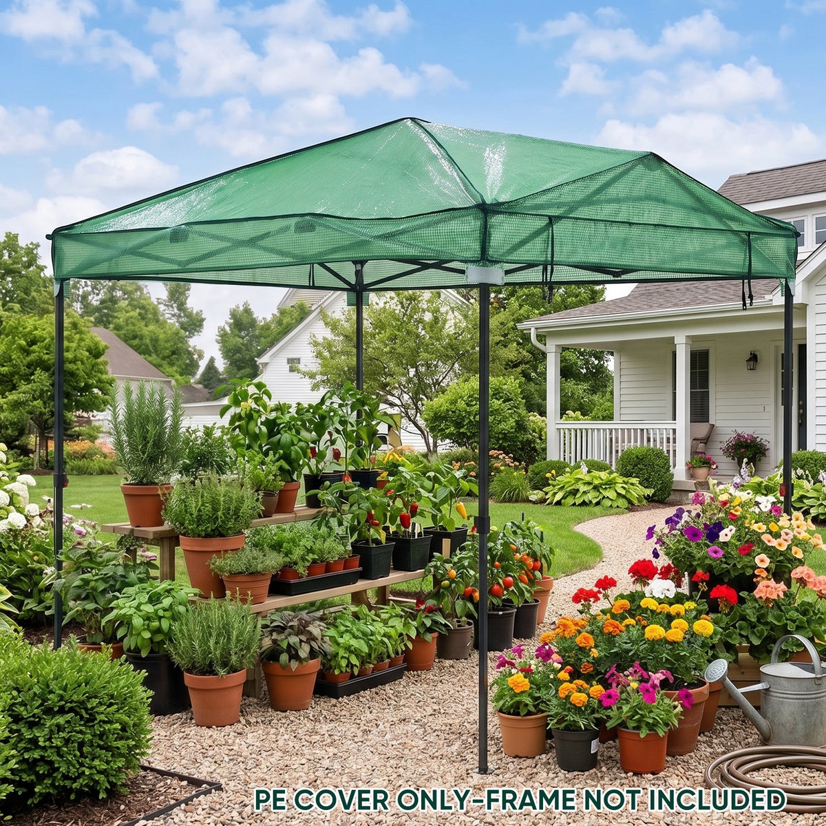 Greenhouse Replacement Shade Cloth Top Cover for 8x6/12x8 Portable Walk-in Pop up Greenhouse - Eagle Peak®