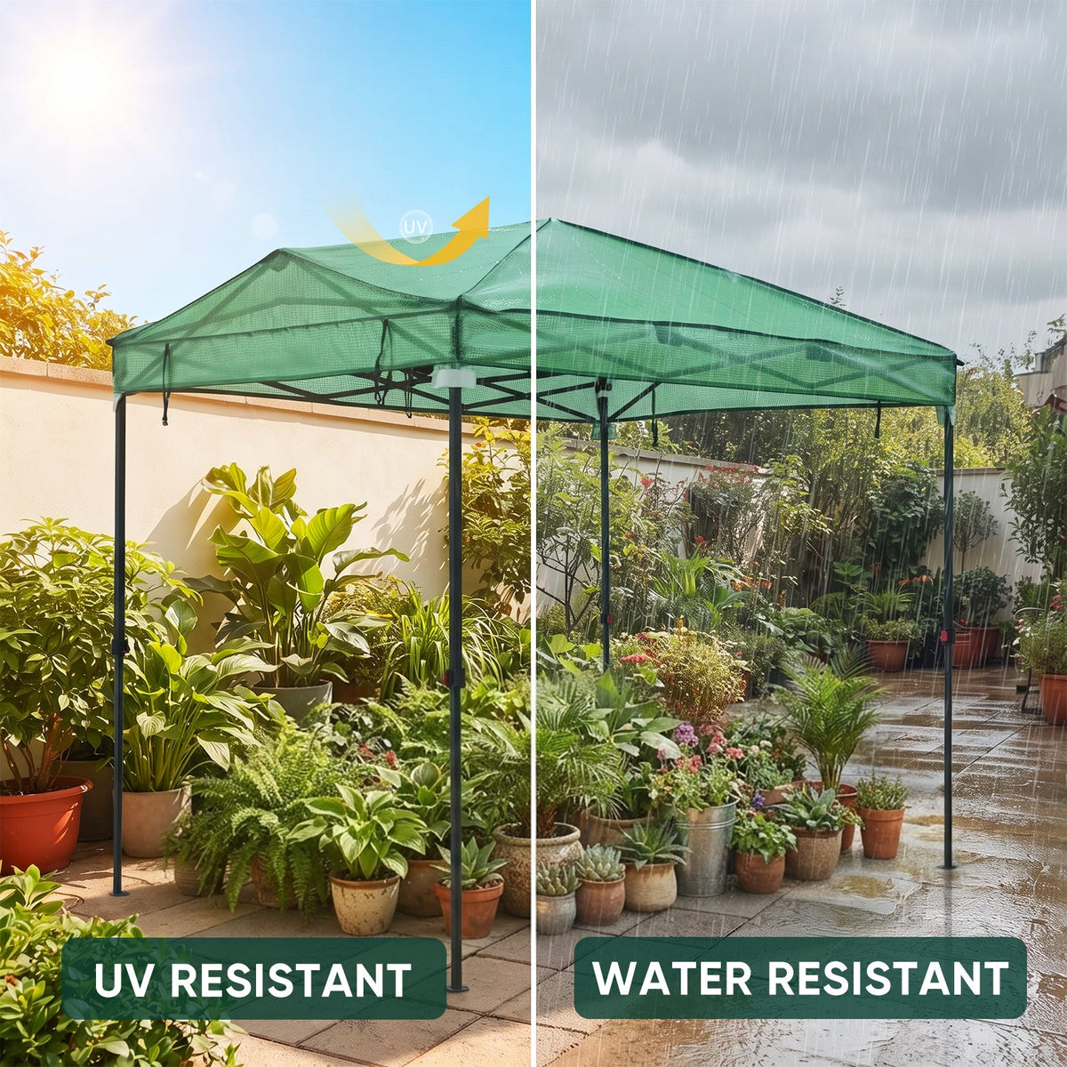Greenhouse Replacement Shade Cloth Top Cover for 8x6/12x8 Portable Walk-in Pop up Greenhouse - Eagle Peak®
