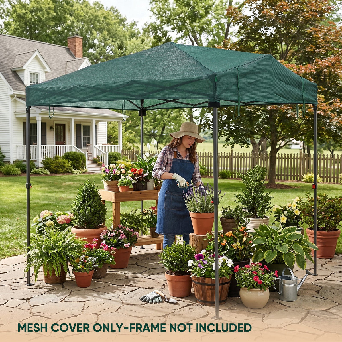 Greenhouse Replacement Shade Cloth Top Cover for 8x6/12x8 Portable Walk-in Pop up Greenhouse - Eagle Peak®