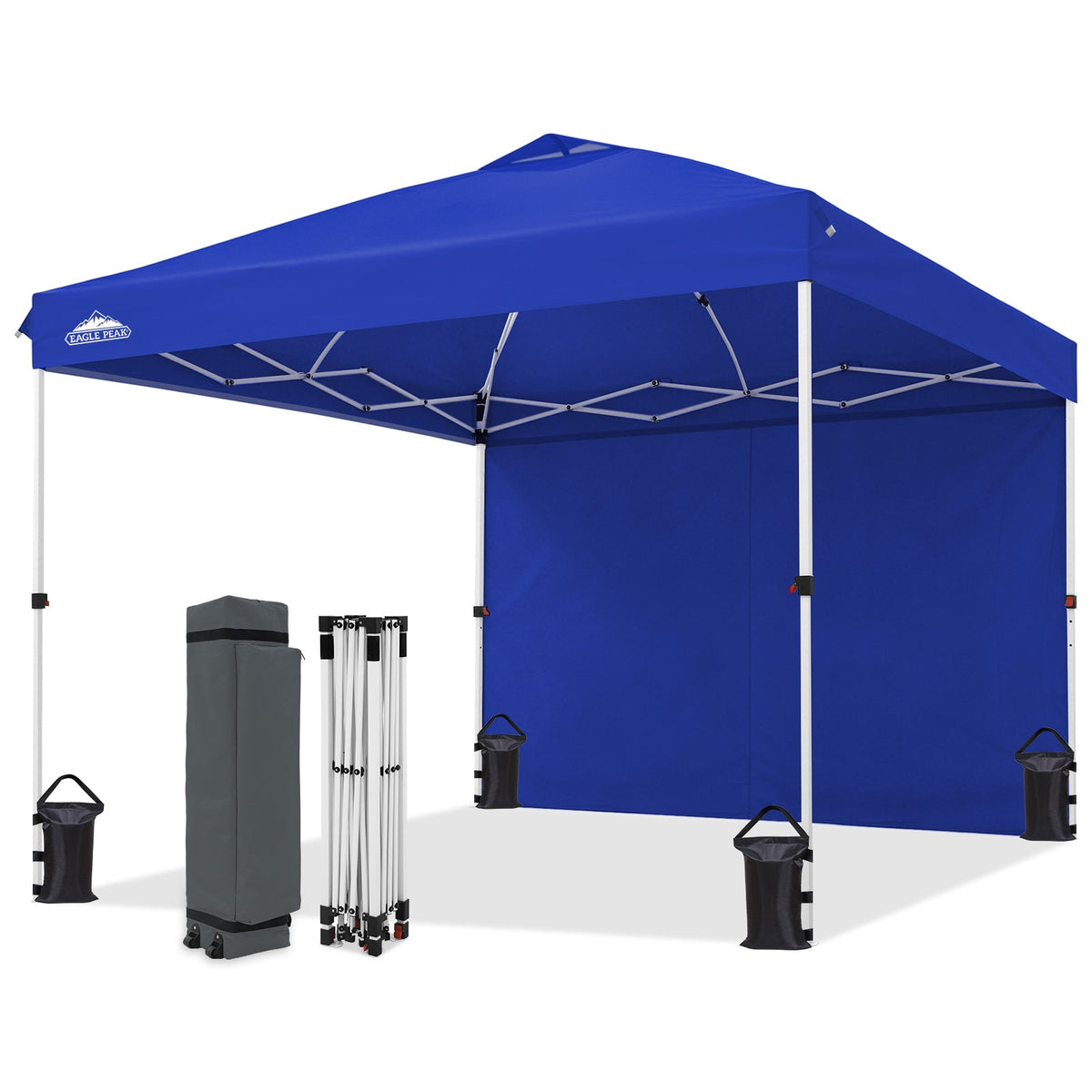 Heavy Duty 10x10 Pop Up Canopy Tent, 1 Canopy Sidewall - Eagle Peak®
