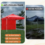 Heavy Duty 10x10 Pop Up Canopy Tent, 1 Canopy Sidewall - Eagle Peak®
