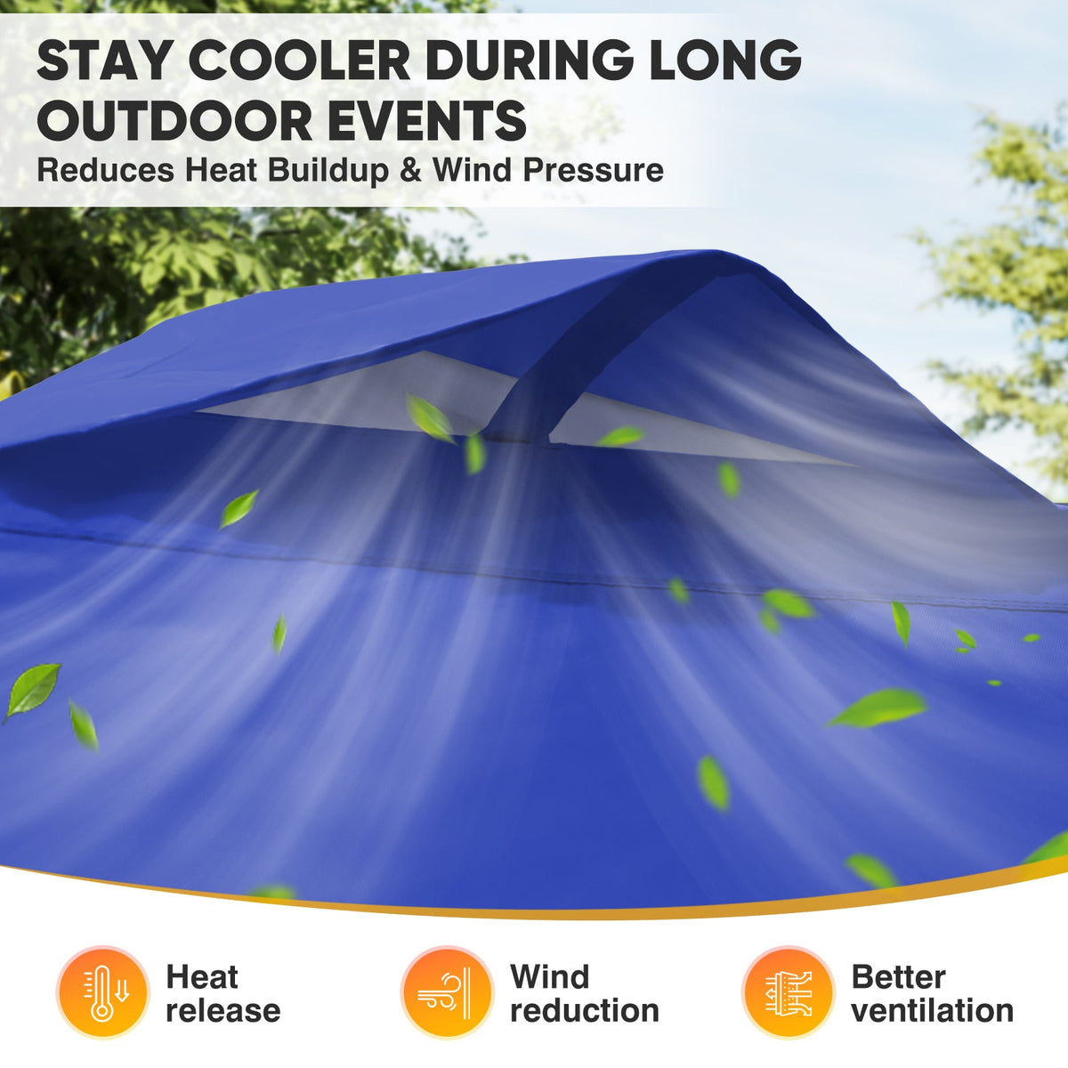 Heavy Duty 10x10 Pop Up Canopy Tent, 1 Canopy Sidewall - Eagle Peak®