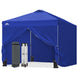 Heavy Duty 10x10 Pop Up Canopy Tent, 4 Canopy Sidewalls - Eagle Peak®