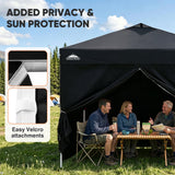 Heavy Duty 10x10 Pop Up Canopy Tent, 4 Canopy Sidewalls - Eagle Peak®
