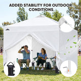Heavy Duty 10x10 Pop Up Canopy Tent, 4 Canopy Sidewalls - Eagle Peak®