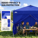 Heavy Duty 10x10 Pop Up Canopy Tent, 4 Canopy Sidewalls - Eagle Peak®