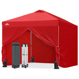 Heavy Duty 10x10 Pop Up Canopy Tent, 4 Canopy Sidewalls - Eagle Peak®