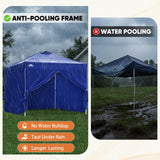 Heavy Duty 10x10 Pop Up Canopy Tent, 4 Canopy Sidewalls - Eagle Peak®