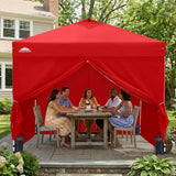 Heavy Duty 10x10 Pop Up Canopy Tent, 4 Canopy Sidewalls - Eagle Peak®