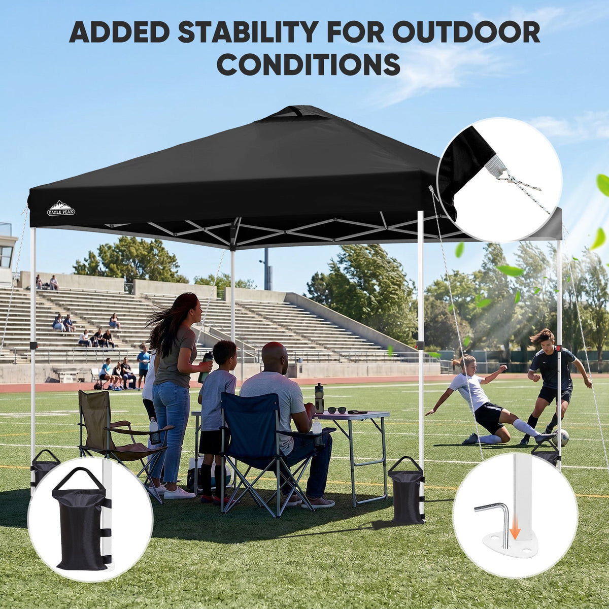 Heavy Duty 10x10 Pop Up Canopy Tent - Eagle Peak®