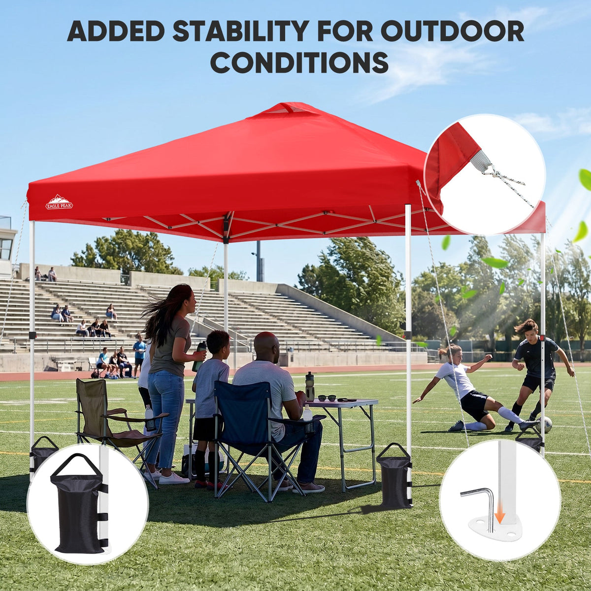 Heavy Duty 10x10 Pop Up Canopy Tent - Eagle Peak®
