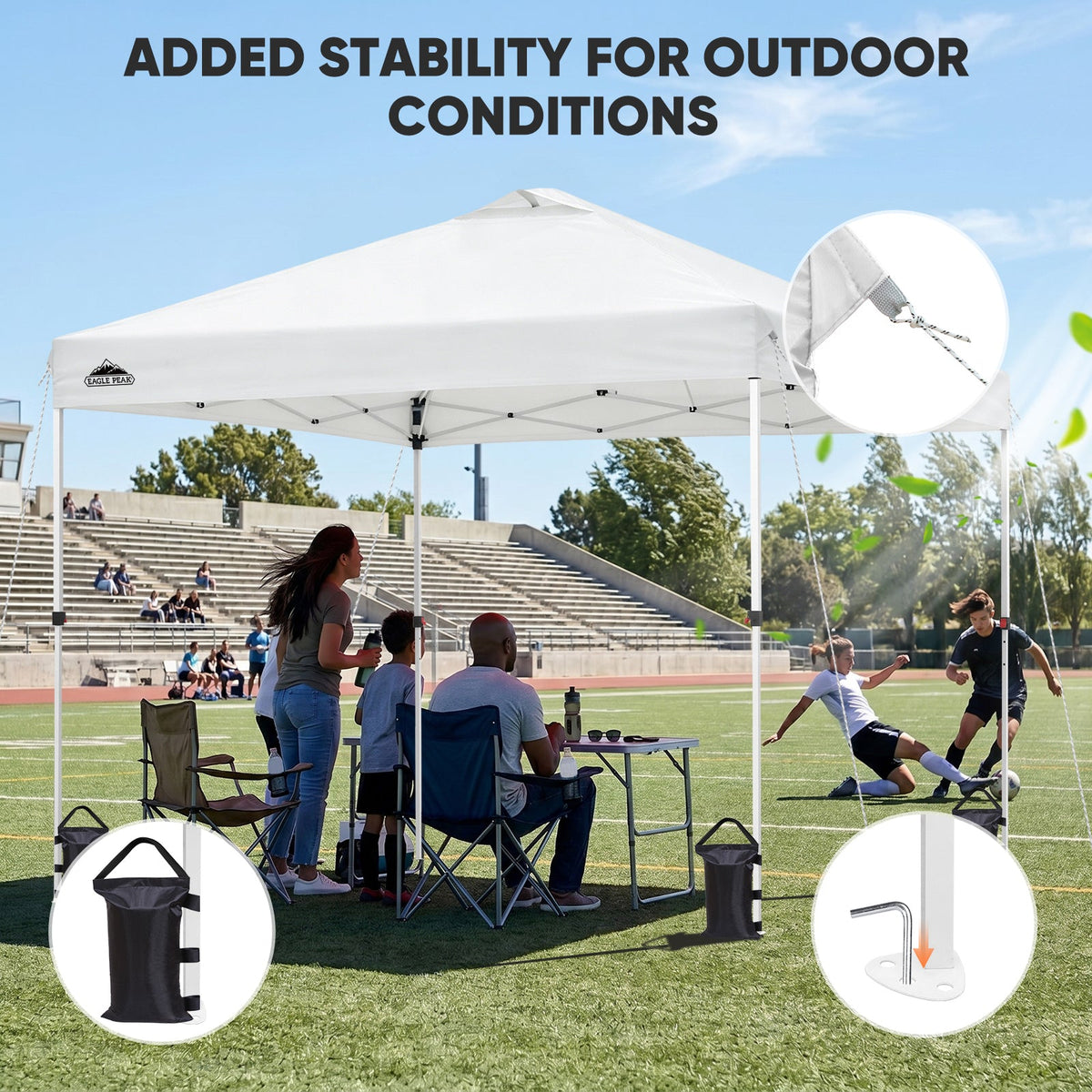 Heavy Duty 10x10 Pop Up Canopy Tent - Eagle Peak®