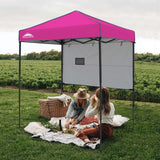 Instant Pop Up Canopy with Adjustable Sun Wall 6x4 ft - Eagle Peak Custom Canopy Tent