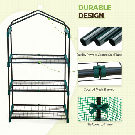 Mini Greenhouse 27" x 19" x 50" - Eagle Peak Custom Canopy Tent