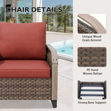 Modern Wicker Outdoor Table and Chairs Set of 3 - Eagle Peak Custom Canopy Tent