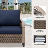 Modern Wicker Outdoor Table and Chairs Set of 3 - Eagle Peak Custom Canopy Tent