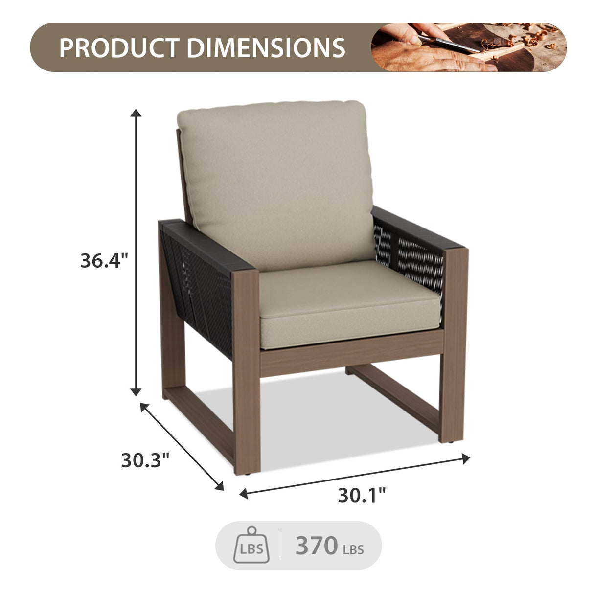 Natural Cedar Patio Furniture, Cedar Chair, 2 Piece - Eagle Peak Custom Canopy Tent