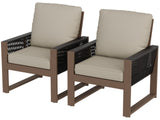 Natural Cedar Patio Furniture, Cedar Chair, 2 Piece - Eagle Peak Custom Canopy Tent