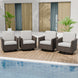 Ocean Vista Outdoor Wicker Patio Rattan Chairs, 4 Chairs - Eagle Peak