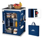 Outdoor Camping Pop Up Folding Table with Large 3-Tier Storage Organizer and Side Pockets - Eagle Peak®