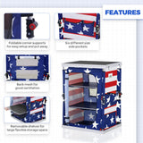 Outdoor Camping Pop Up Folding Table with Large 3 - Tier Storage Organizer and Side Pockets - Eagle Peak Custom Canopy Tent