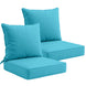 Outdoor Deep Seat Cushion Set, 25 x 25 x 5 inch ,Set of 2 - Eagle Peak