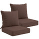 Outdoor Deep Seat Cushion Set, 25 x 25 x 5 inch ,Set of 2 - Eagle Peak