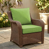 Outdoor Deep Seat Cushion Set, 25 x 25 x 5 inch ,Set of 2 - Eagle Peak