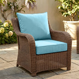 Outdoor Deep Seat Cushion Set, 25 x 25 x 5 inch ,Set of 2 - Eagle Peak