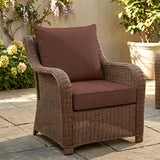 Outdoor Deep Seat Cushion Set, 25 x 25 x 5 inch ,Set of 2 - Eagle Peak