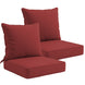 Outdoor Deep Seat Cushion Set, 25 x 25 x 5 inch ,Set of 2 - Eagle Peak