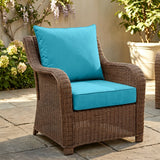 Outdoor Deep Seat Cushion Set, 25 x 25 x 5 inch ,Set of 2 - Eagle Peak