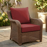 Outdoor Deep Seat Cushion Set, 25 x 25 x 5 inch ,Set of 2 - Eagle Peak