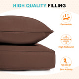 Outdoor Deep Seat Cushion Set, 25 x 25 x 5 inch ,Set of 2 - Eagle Peak